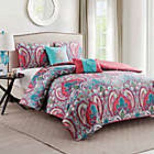 New VCNY Home Casa Re'al 5 Piece Rev. Comforter